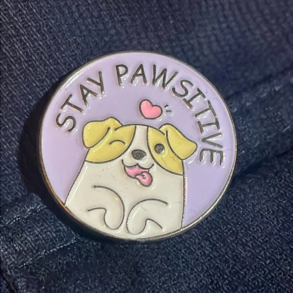 Jewelry - Stay Pawsitive Dog Pin
